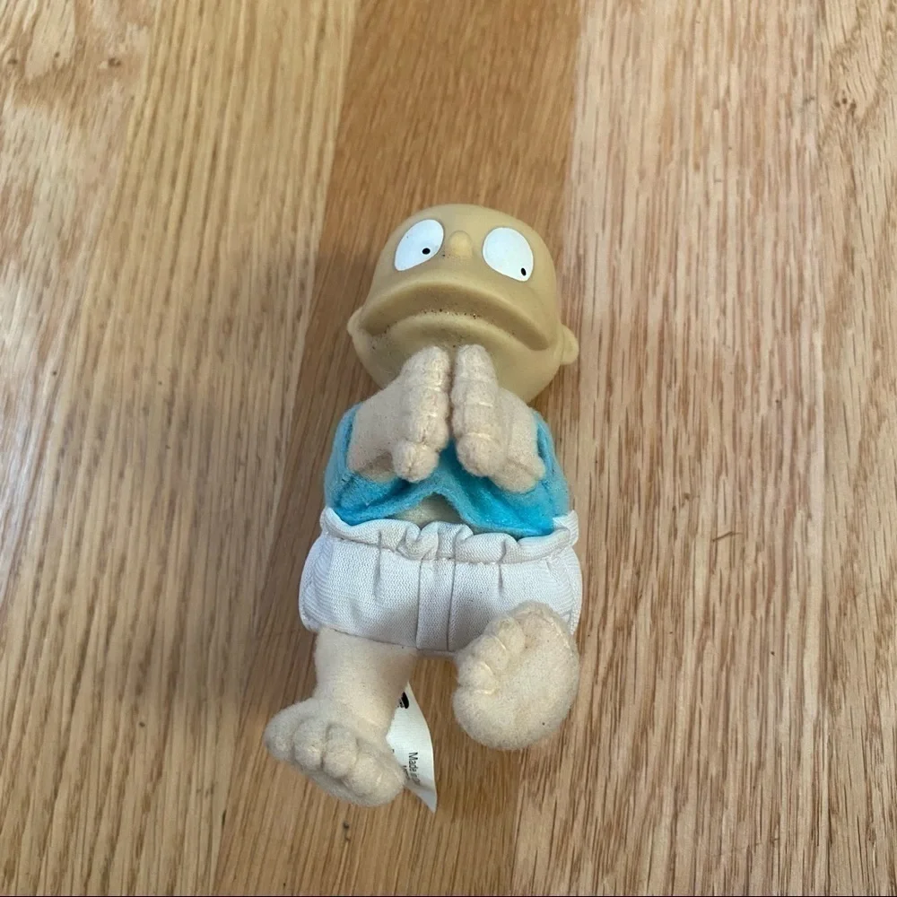 Vintage Rugrats Tommy Pickles Backpack Clip Plush Doll Burger King Promo 90s